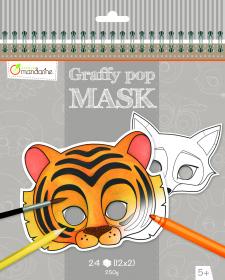 GY023 Avenue Mandarine Graffy Pop Mask "Wild Beasts"