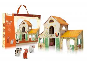 PU004 Avenue Mandarine 3D Puzzle Decor "Farm House" Open Box
