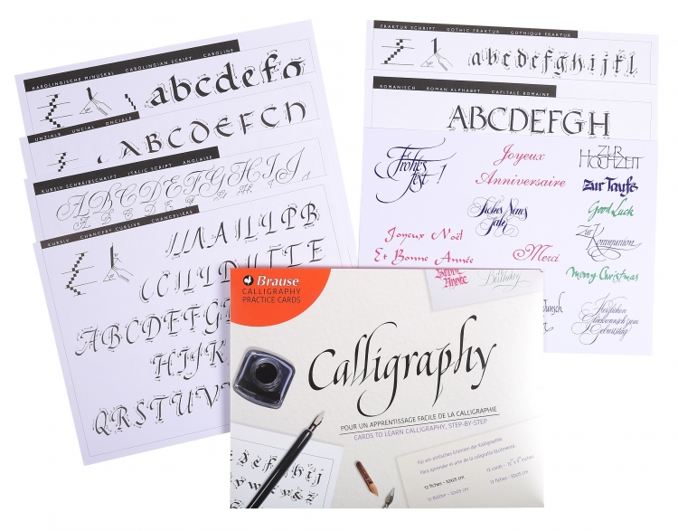 194B Brause Introduction to Calligraphy - Lettering Practice Cards 2