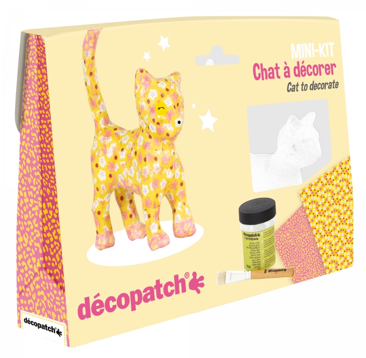 KIT012O Cat Decopatch Mini Kit