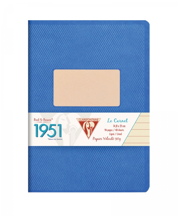 195936C Clairefontaine Staplebound Notebook "1951" - Blue