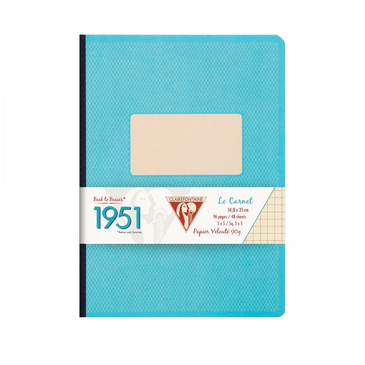 195746C Clairefontaine Clothbound Notebook "1951" - Turquoise
