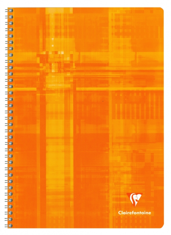 68141C - 68142C - 68145C Clairefontaine Classic Wirebound Notebook - Orange