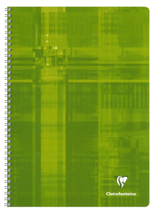 68141C - 68142C - 68145C Clairefontaine Classic Wirebound Notebook - Green