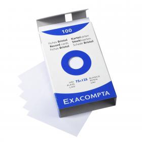 13301 Exacompta Index Cards - Blank 100 cards 