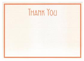 326618L G. Lalo Bordered "Thank You" - Apricot