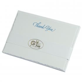 2545/02 G. Lalo "Thank You" Cards/Envelopes - Turquoise