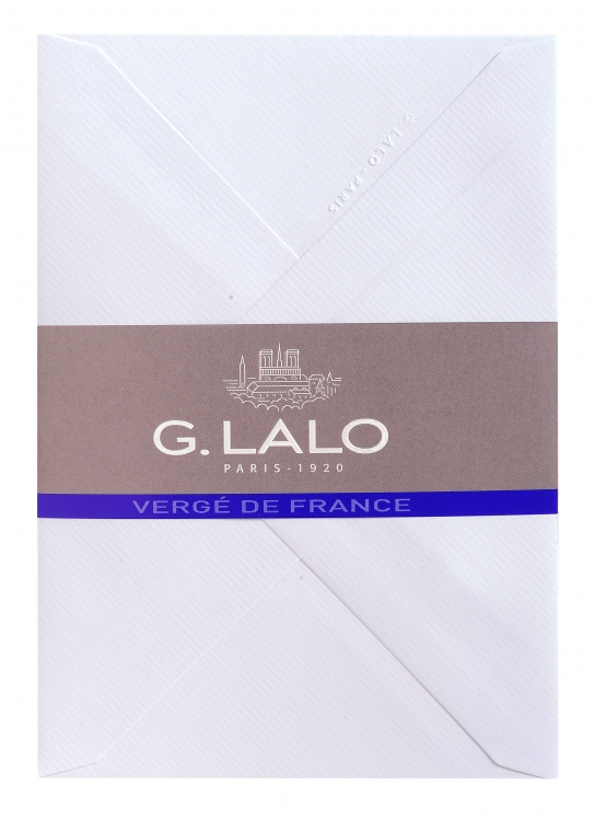 21400L G. Lalo "Vergé de France" Envelopes - White