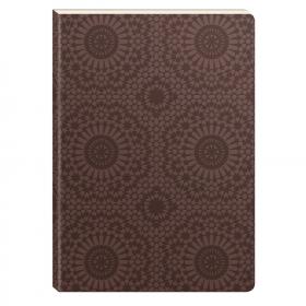 83860 Clairefontaine Zellige Lined Notebook A5 - Leatherette Cover - Taupe