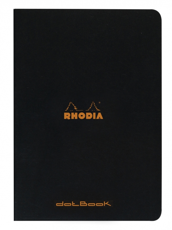 119166C Rhodia Slim Staplebound Notebook - Black