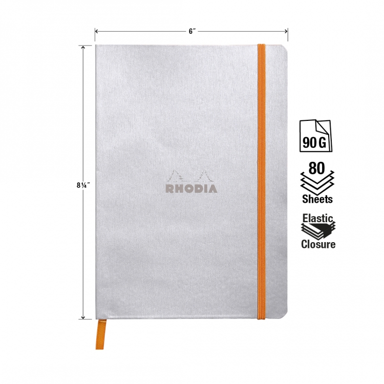 117401C, 117451C Rhodiarama Softcover Notebooks - Measurements