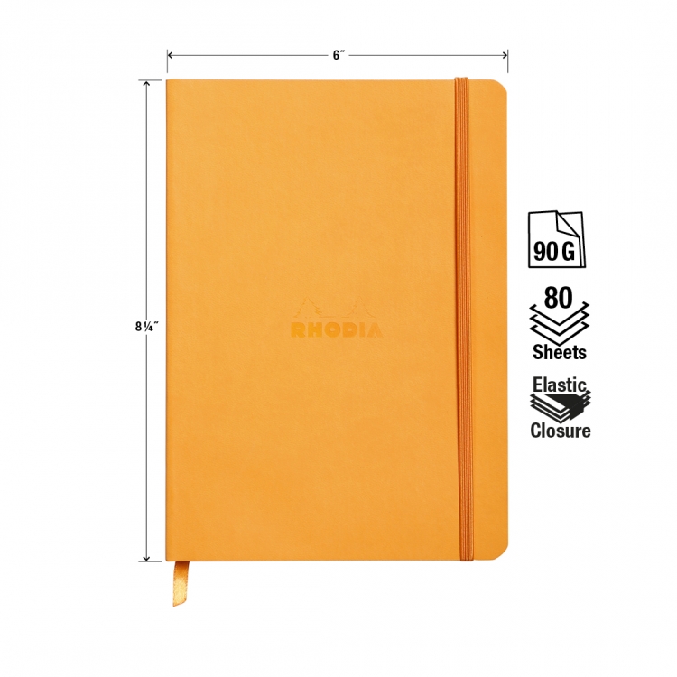 117415C, 117465C Rhodiarama Softcover Notebooks - Measurements
