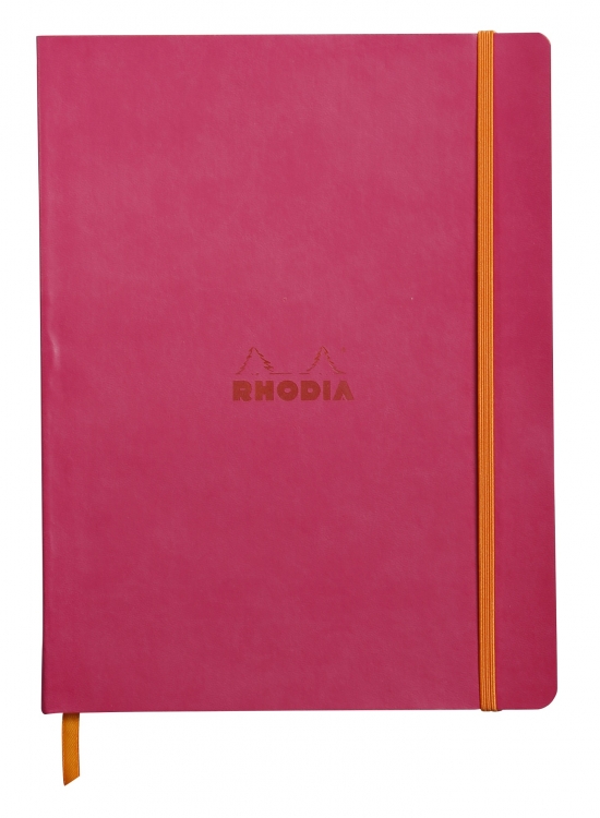 117512C, 117562C Rhodiarama Softcover Notebooks - Raspberry 
