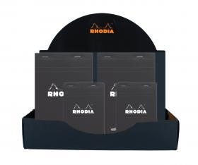 Rhodia Classic Black Notepads - Display
