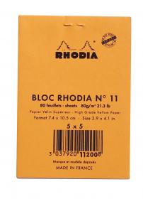 11200C Rhodia Staplebound Notepad - Orange