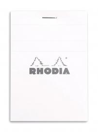 11201C Rhodia Staplebound Notepad - White