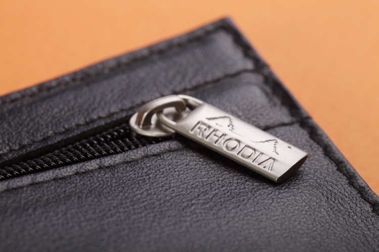 118449C Rhodia Pencil Case Metallic Zipper