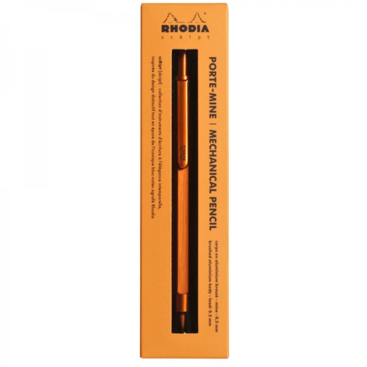 9398C Rhodia Mechanical Pencil 5" Orange (packaging)