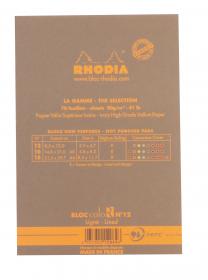 12964C Rhodia ColoR Pad "Taupe" Back