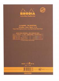 16963C Rhodia ColoR Pads - Chocolate Back