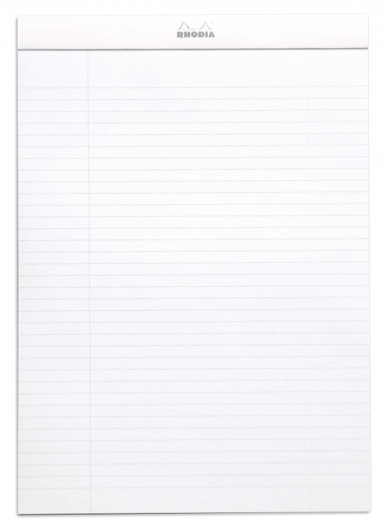 18601C Rhodia “Ice” Notepads - Lined 8 ¼ x 11 ¾ Opened