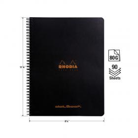 193039C Rhodia Wirebound Notebook Front - Measurements