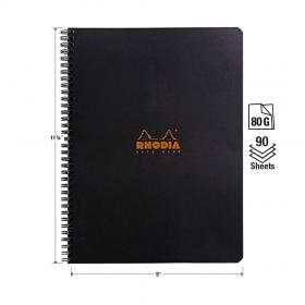 193109C Rhodia Wirebound Notebook Front - Measurements
