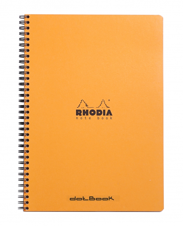 193118C Rhodia Classic Wirebound Notebook - Orange/Dot