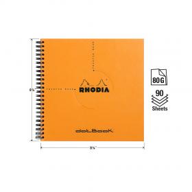 193638C Rhodia Reverse Books & Dot Books Front - Measurements