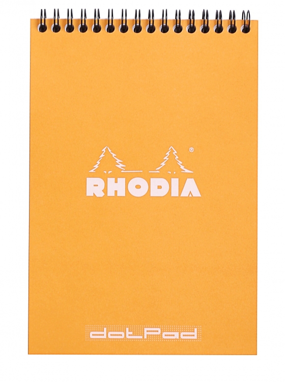 16503C Rhodia Wirebound Notepad - Orange