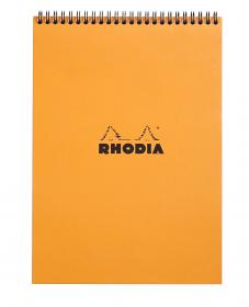 18501C Rhodia Wirebound Notepad - Orange
