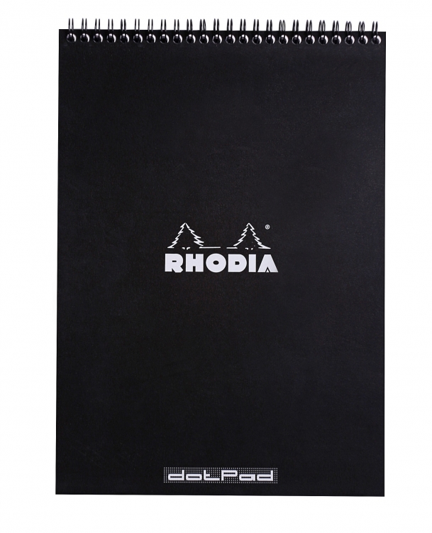 185039C Rhodia Wirebound Notepad - Black
