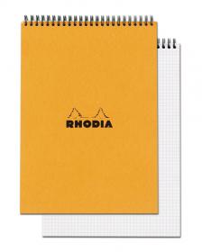 18500C Rhodia Wirebound Orange Notepads - 8 1/4 x 11 3/4