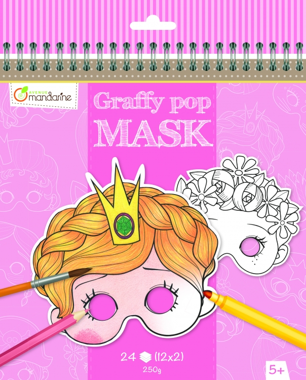 GY021 Avenue Mandarine Graffy Pop Mask "Princess"