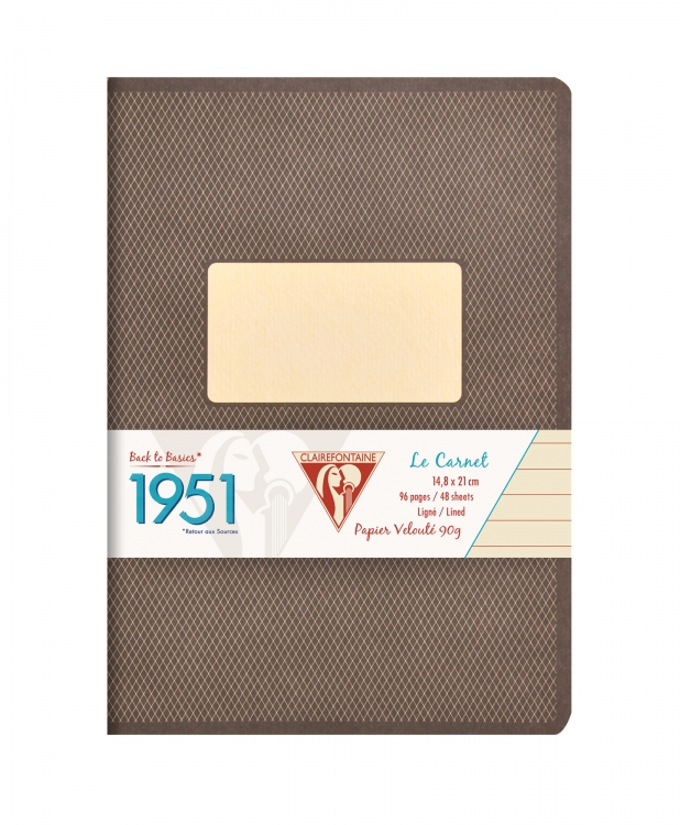 195236C Clairefontaine Staplebound Notebook "1951" - Black