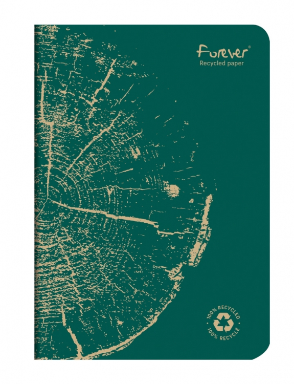 684861 Forever Recycled Pine Green Notebook