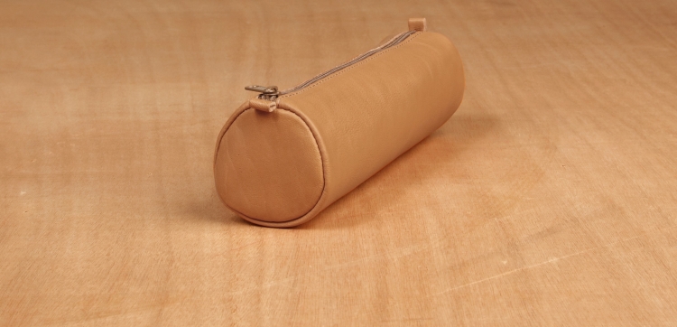 77017 Clairefontaine Leather Pencil Cases - Tan