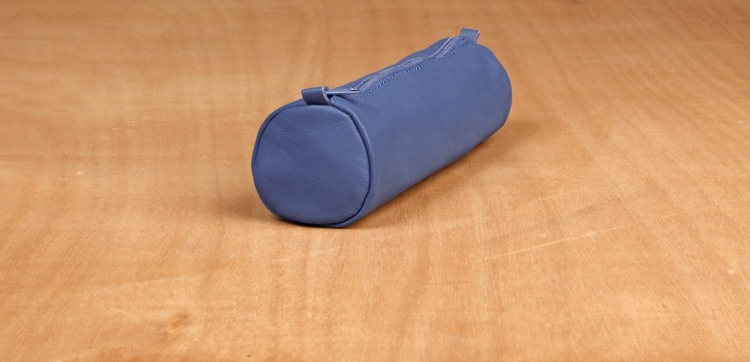 77023 Clairefontaine Leather Pencil Cases - Blue
