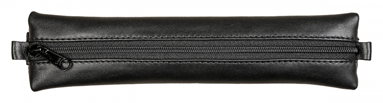 77037C Black Leather Pencil Case Top