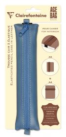 77039C Blue Leather Pencil Case