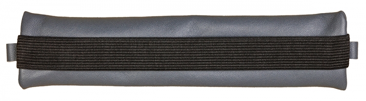 77040C Grey Leather Pencil Case Bottom