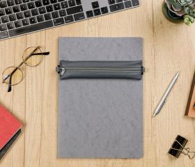 77040C Grey Leather Pencil Case Ambient 2