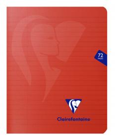 300363 Clairefontaine Mimesys Staplebound Notebook - Red