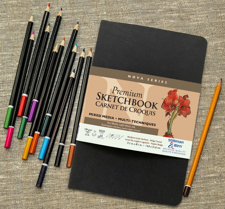 Nova Beige Premium Sketchbook - Softcover 391580