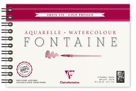96312C Clairefontaine Fontaine Watercolor Cold Pressed