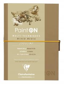 975183 Clairefontaine Paint'ON Mixed Media Journal - Natural Paper