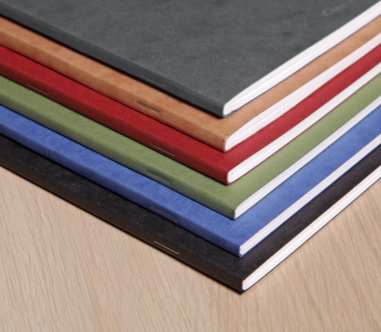 clairefontaine-ref-733165c-age-bag-staplebound-notebook-96-pages-a5-size-lined-rulings-90gsm-brushed-vellum-paper-grey-leather-effect-cover3