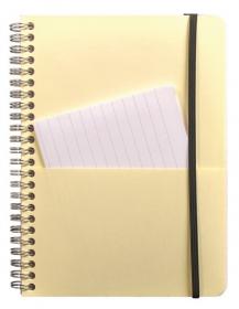 68566C Clairefontaine Wirebound Notebook - Ruled w/ elastic closure