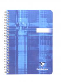 8536C - 8546C - 8542C Clairefontaine Wirebound Notebooks - 6 x 8 ¼ - Blue