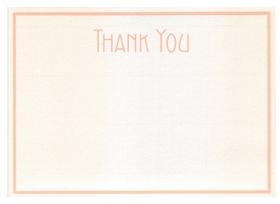 326605L G. Lalo Bordered "Thank You" - Rose